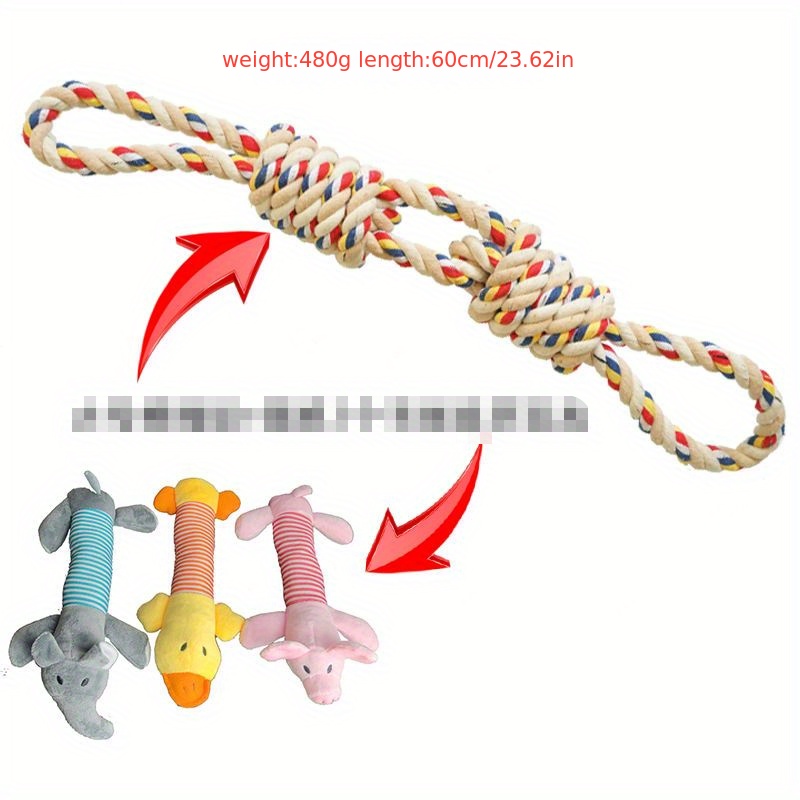Dog Rope Toys 2 Nearly Indestructible Dog Toys, Dog Toy For Medium