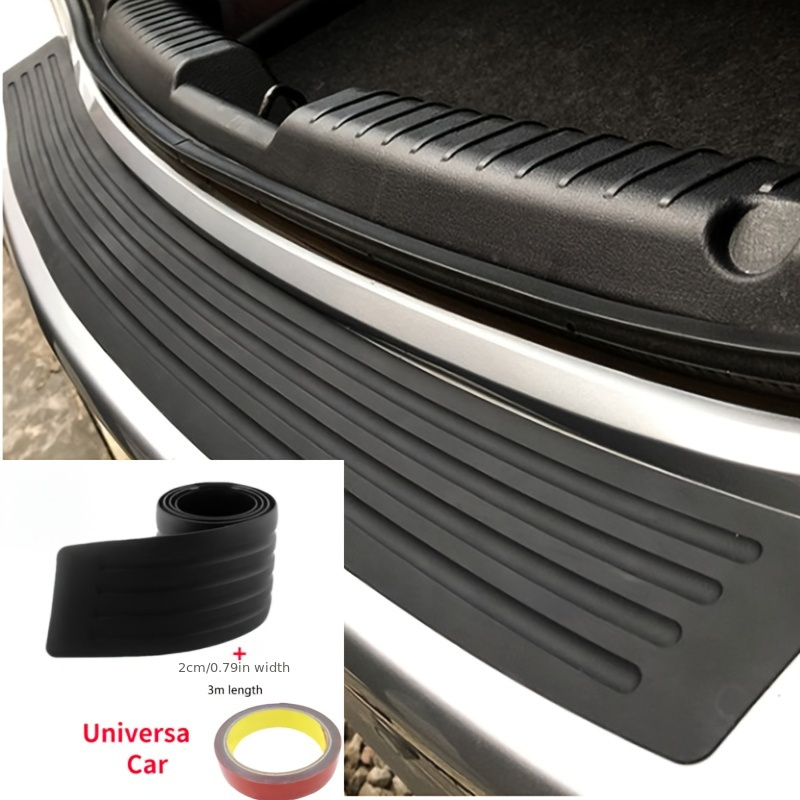 PVC Rubber Rear Trunk Door Sill Guard Protector Strip for Car Bumper Trim  90cm