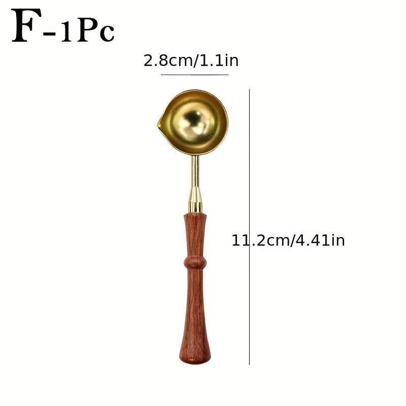 Antique Copper Sealing Wax Spoon Wax Stamp Spoon Vintage Anti-hot Durable  for Craft Wax Seals DIY;Antique Copper Sealing Wax Spoon Wax Stamp Spoon  Vintage Anti-hot Durable 