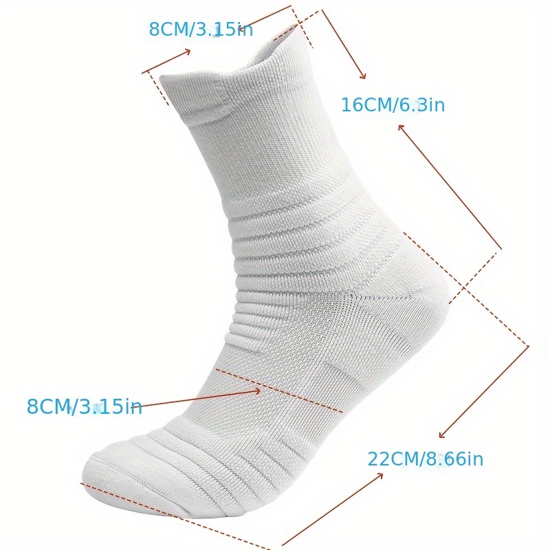 5 Pairs Moisture-Wicking Marathon Running Socks