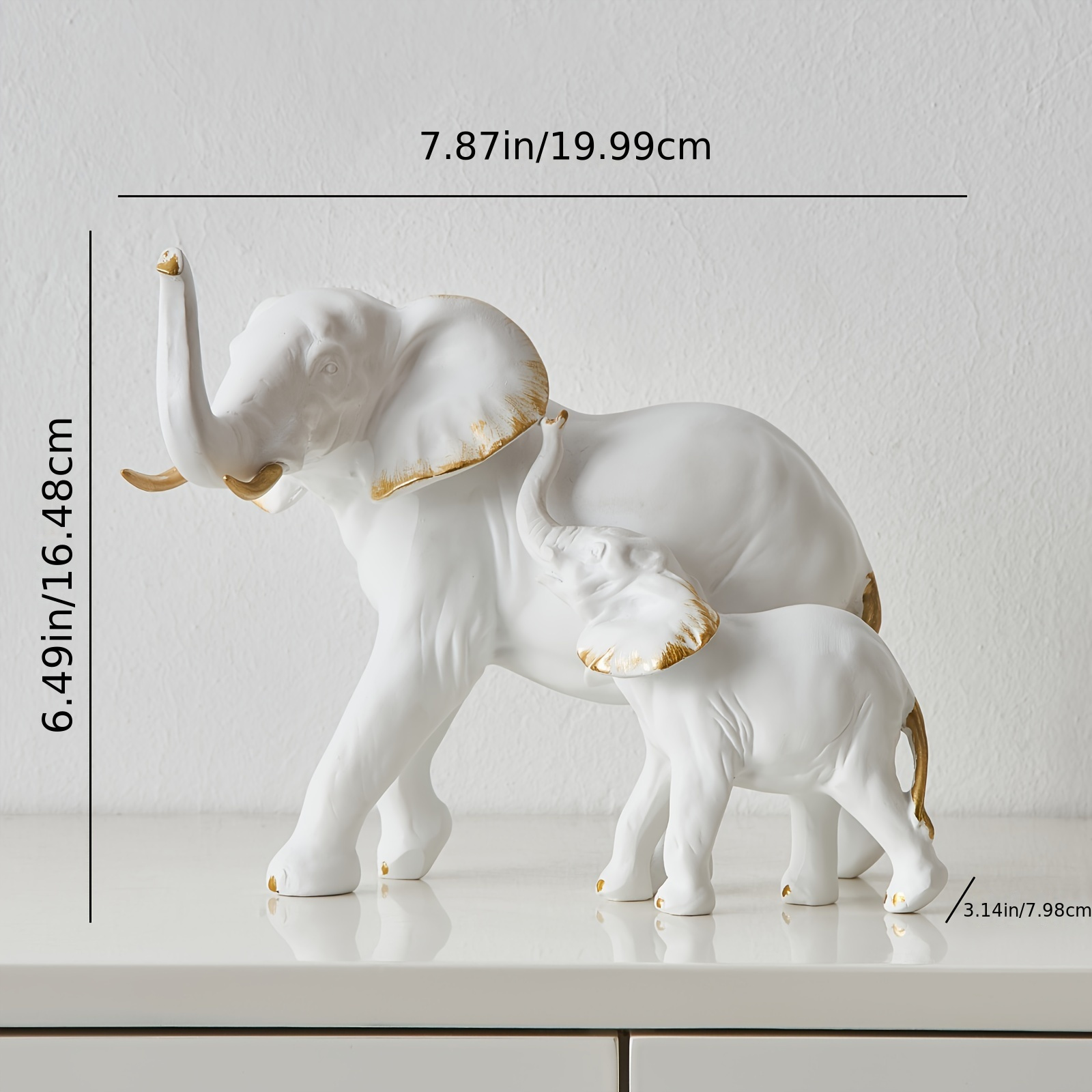 Elephant Decor Statue, Elephant Gifts For Women, Modern Home Decor Accents  For Living Room, Dining Room Table Office Desktop,room Decor,home Decor -  Temu