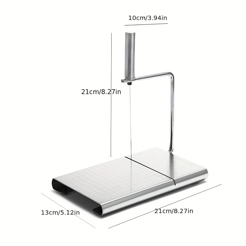 1pc, Cheese Slicer, Mental Cheese Slicer, Wire Cheese Slicers For Block  Cheese, Multifunctional Thickened Cheese Cutter With Stainless Steel Wire,  Kit