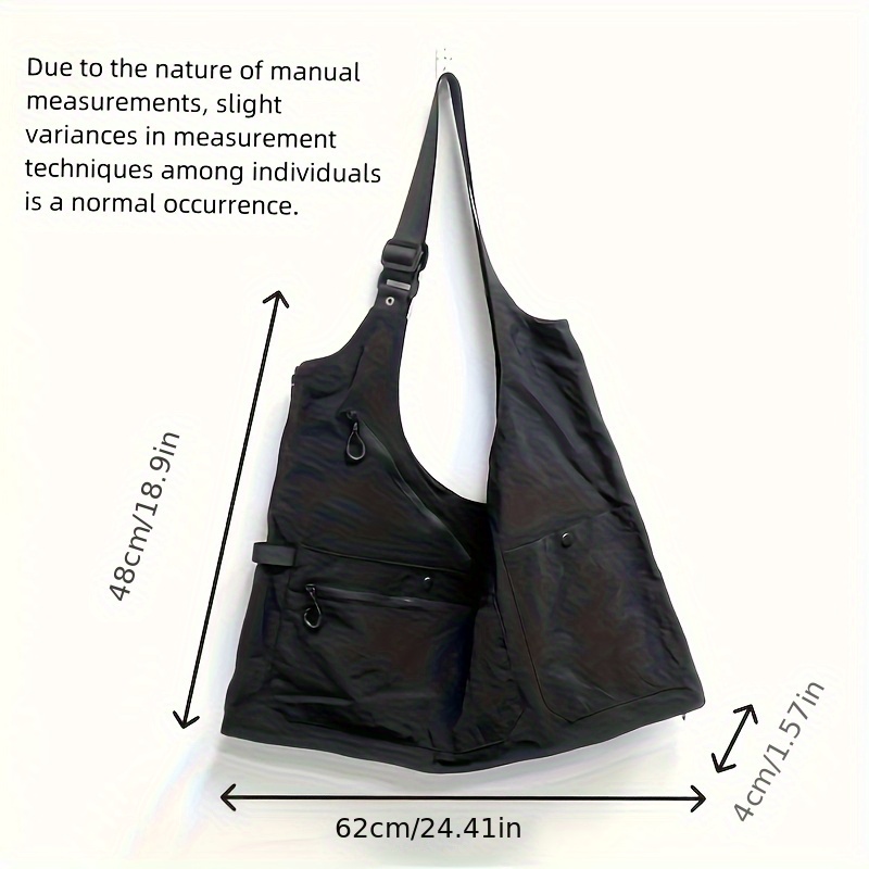 TEMU Summer New Style Unique Outdoor Vest Backpack, Workwear Style Casual Versatile Crossbody Shoulder Bag With Multiple Pockets And Large Capacity