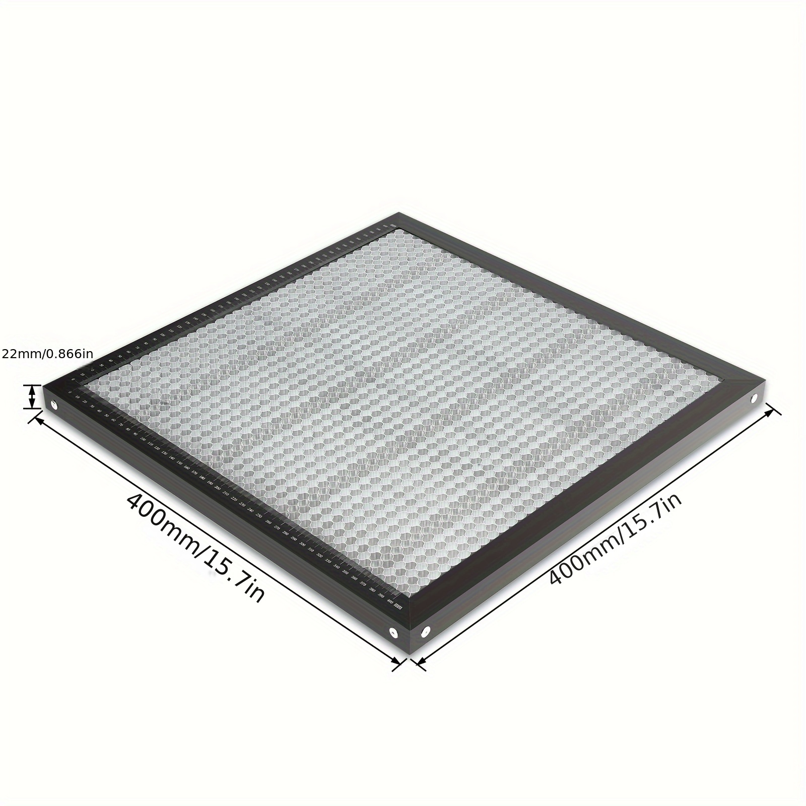 Image of Safety Features| Sturdy Honeycomb Laser Engraving Worktop - 400x400x22mm, Adjustable & Foldable, With Safety Protection Pad, Ideal Laser Cutting & Engraving Projects, Laser Engraver