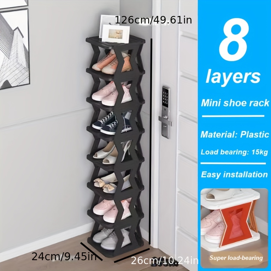 Small Plastic Shoe Cabinets Organizer Space Saving Vertical