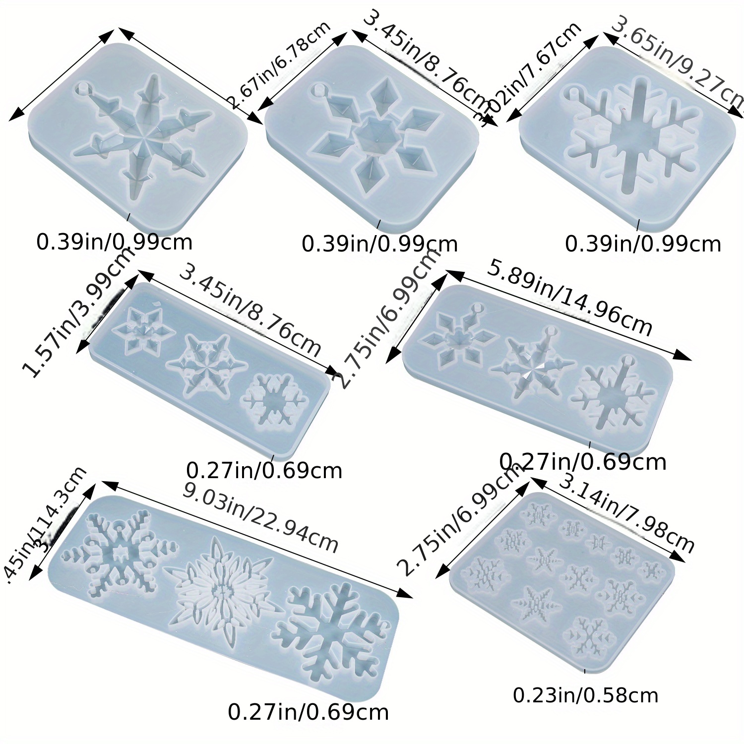 JS Molds Snowflake Silicone mold - The Compleat Sculptor
