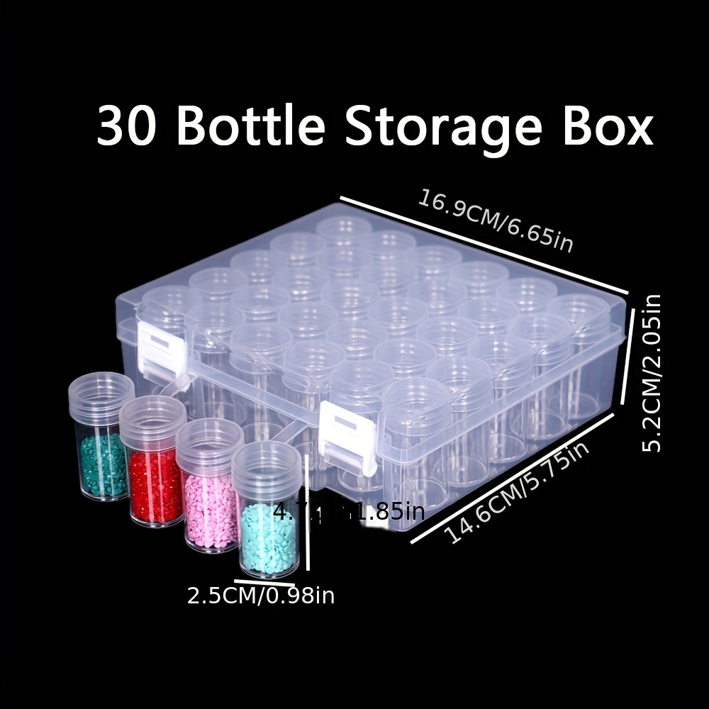 Plastic Transparent Storage Bottles Bottles Diamond Painting - Temu