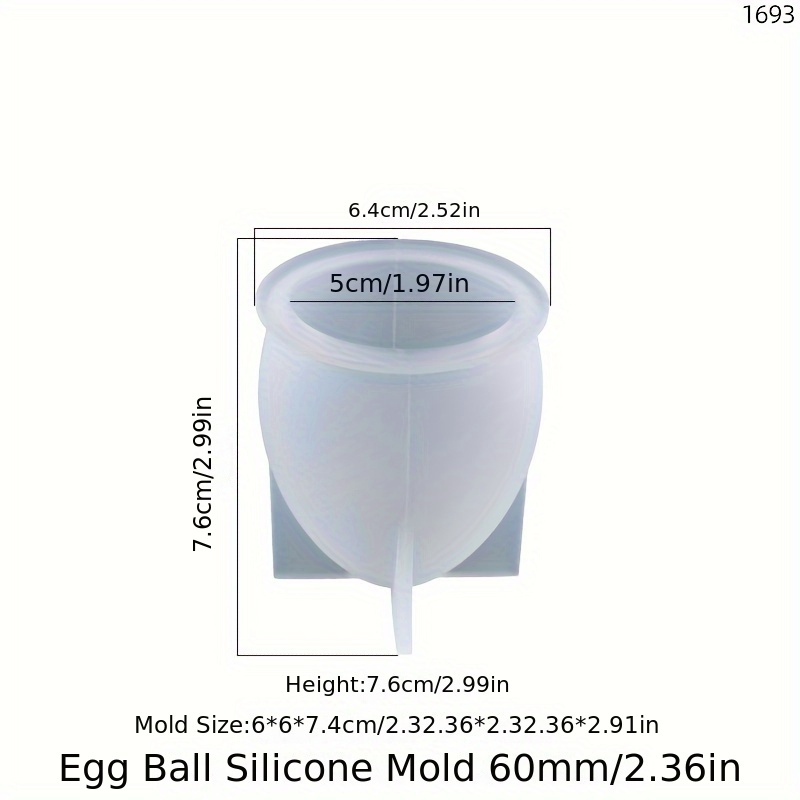 Image of Egg-shaped Silicone Mold Diy Resin Epoxy Mould Star Ball Table Silicone Mould Decoration Jewelry Making Tool