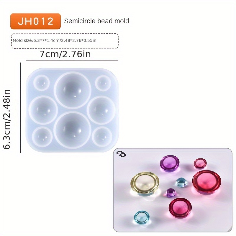 Hexagon and Half Sphere Silicone Mold