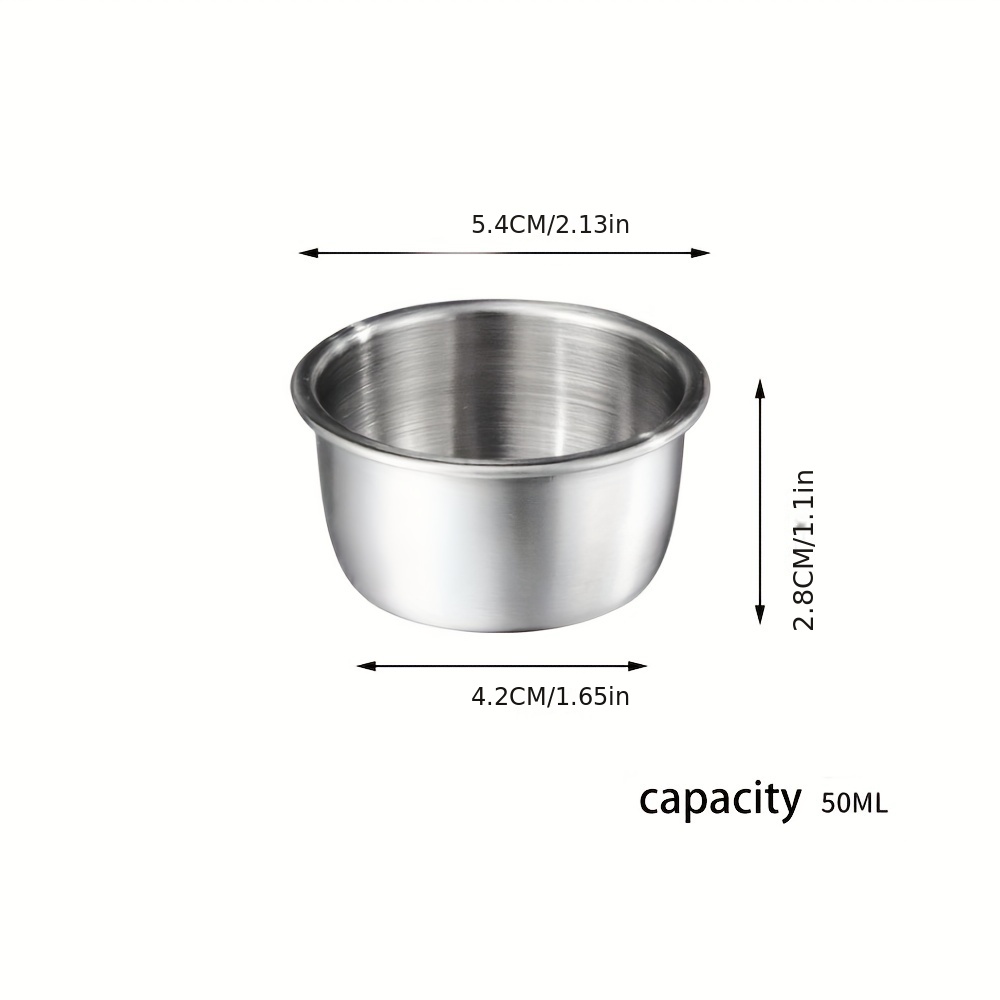 304 Stainless Steel Sauce Cup Sealed Mini Bento Sauce Cup 50ml Salad Box