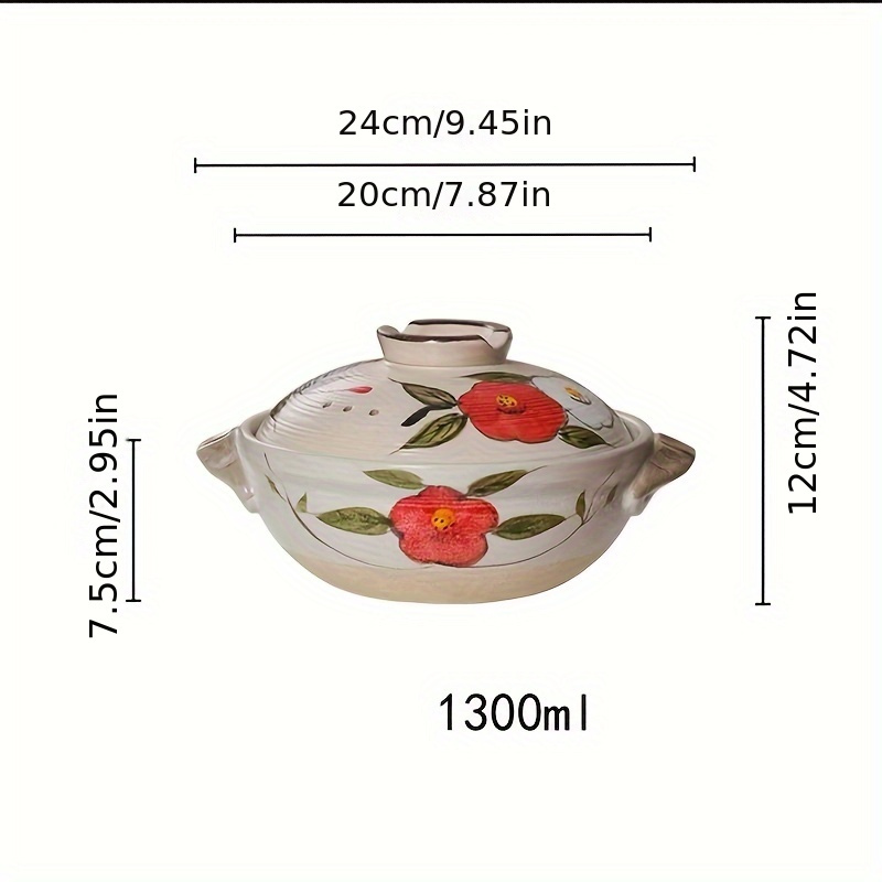 japanese inspired ceramic casserole high temperature resistant gas   for   details 1