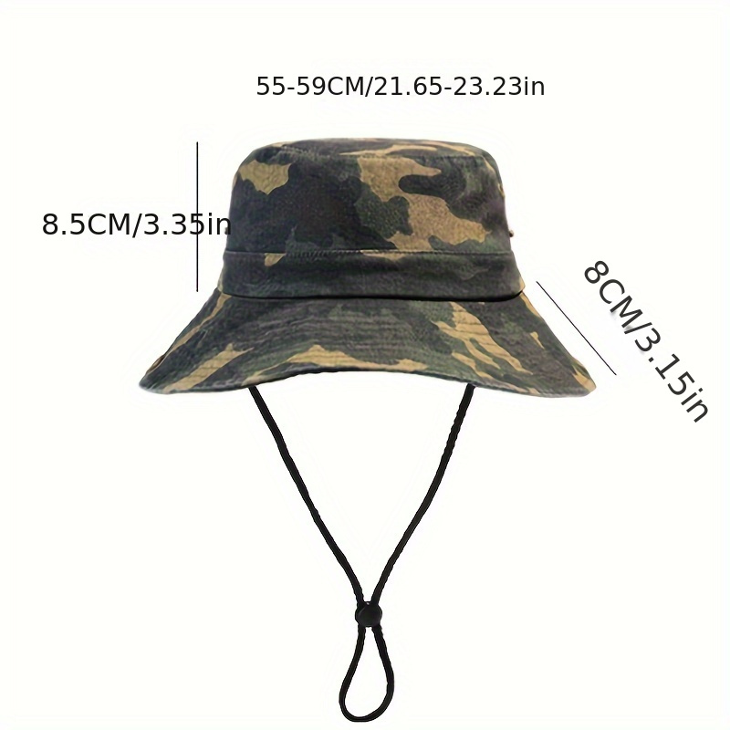 1pc Outdoor Camouflage Fisherman Hat Mens Summer Sunshade Sun Hat