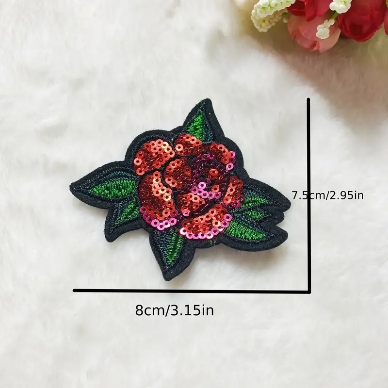 cartoon flower applique embroidery cloth patch
