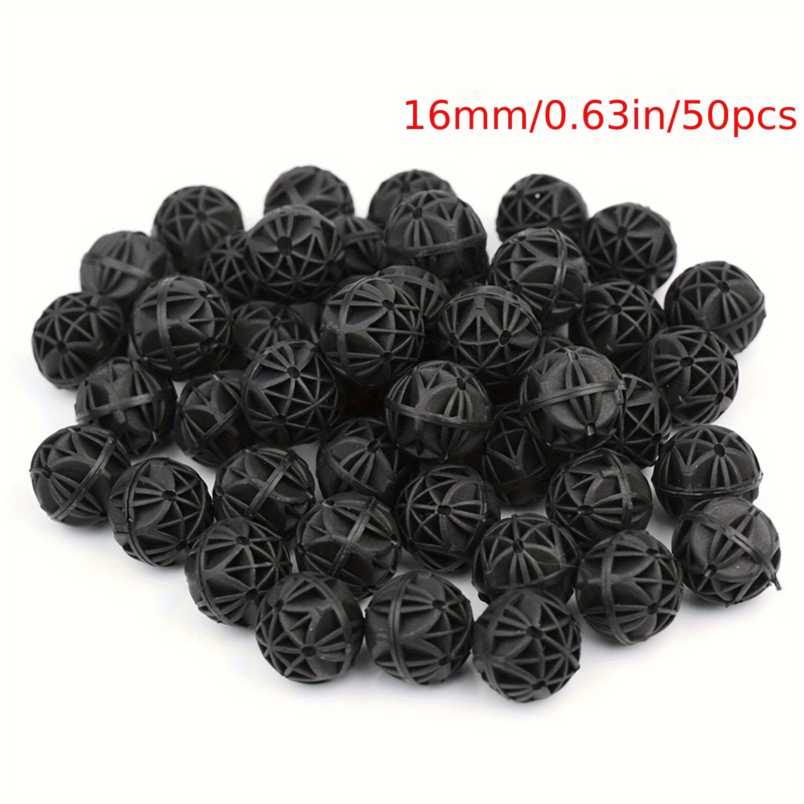 TEMU 50pcs Aquarium Filter Balls, Bio Filter Media With High Surface Area For Beneficial , For And Fish Tanks, Without Battery