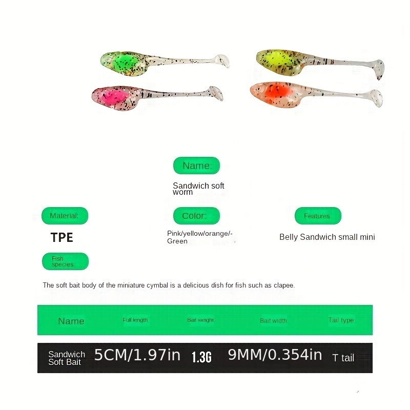 Mini Paddle Tail Swimbait Soft Fishing Worms Fresh Saltwater - Temu United  Kingdom