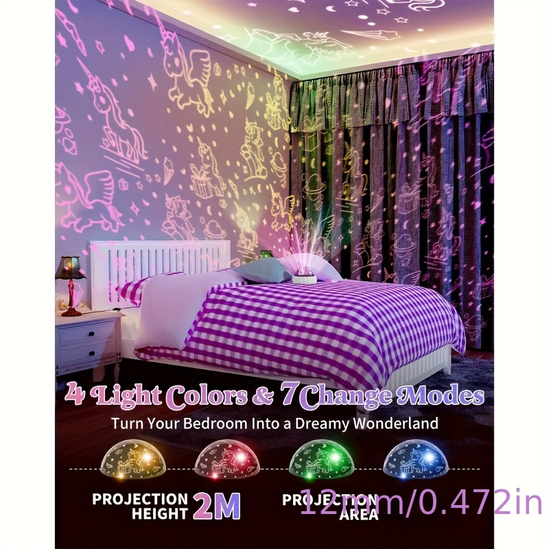 

3 Types Of Themed Rotating Projection Lights, 3-in-1 Dinosaur Unicorn Lights For , Bedroom Ceiling Decoration Lights, Equipment, Halloween, Christmas, Birthday Gifts