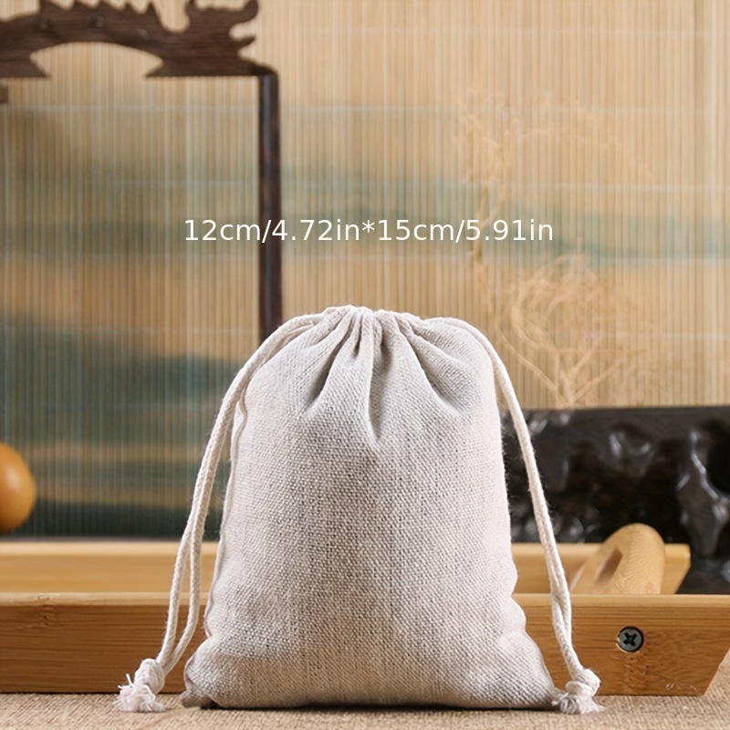 Jewelry Jewelry Bags Bunch Mouth Cotton And Linen Bags - Temu