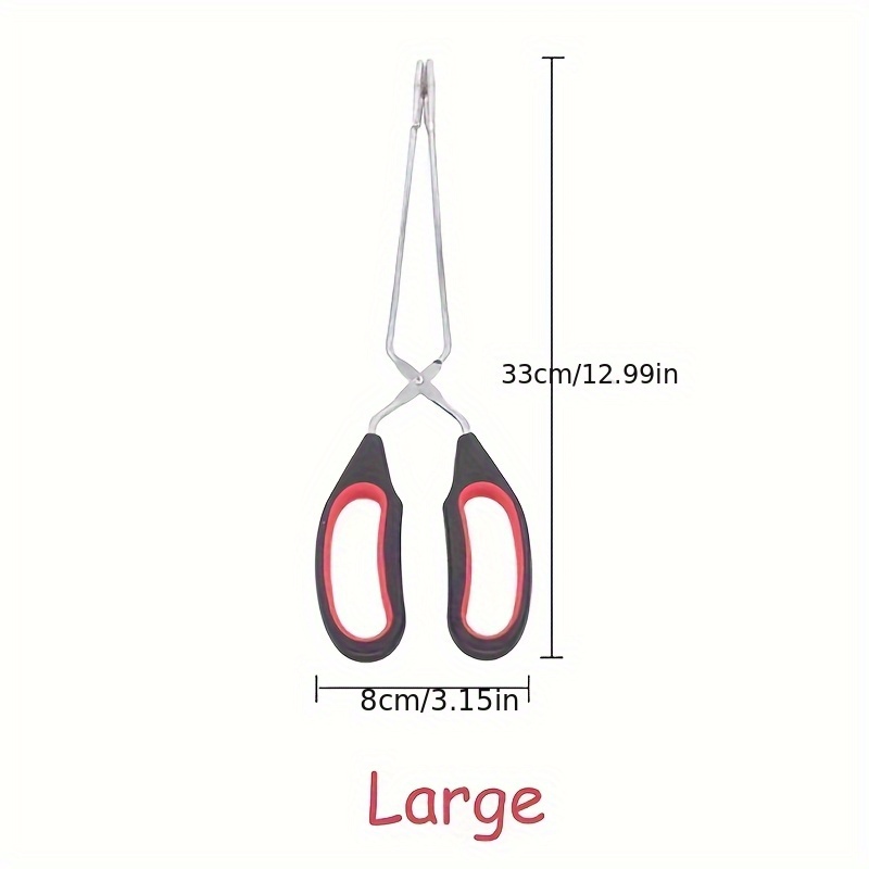 E-shop Scherenzange, einteiliges Design Küchen-Clip-Gadget mit langem Griff Komfortgriff für Holzkohle-Kochen, BBQ, Grillen, , Backen, Steak, Brot,