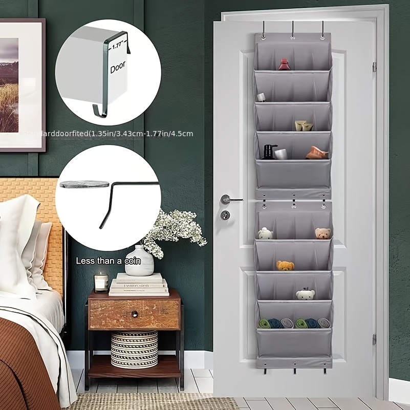 1pc door hanging organizer 14 pockets fabric wall Temu