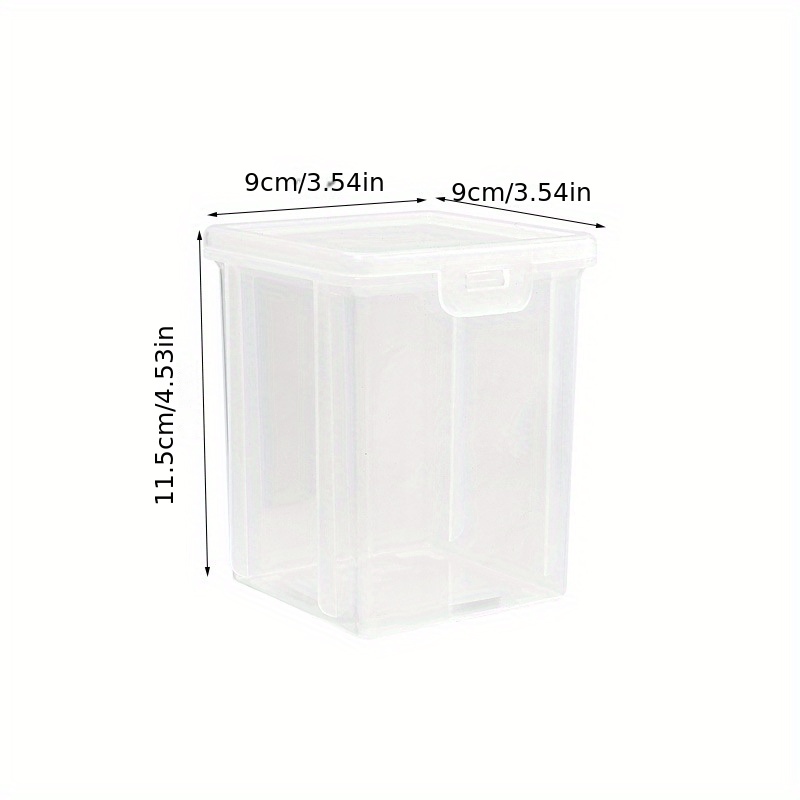 1/ Transparent Spice Storage Box, Clear Plastic Spice Storage Container  With Flip Top Lid, Leak-proof Food Storage Container For Pepper Powder  Chili Sauces, Dust-proof And Moisture-proof Seasoning Box, Kitchen  Accessories - Temu