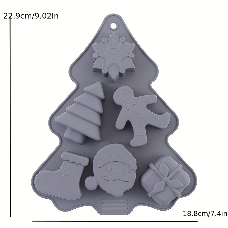 1pc, Christmas Chocolate Mold, 3D Silicone Mold, 25 Cavity Candy Mold,  Pastry Mold, Baking Tools, Kitchen Accessories, Xmas Decor