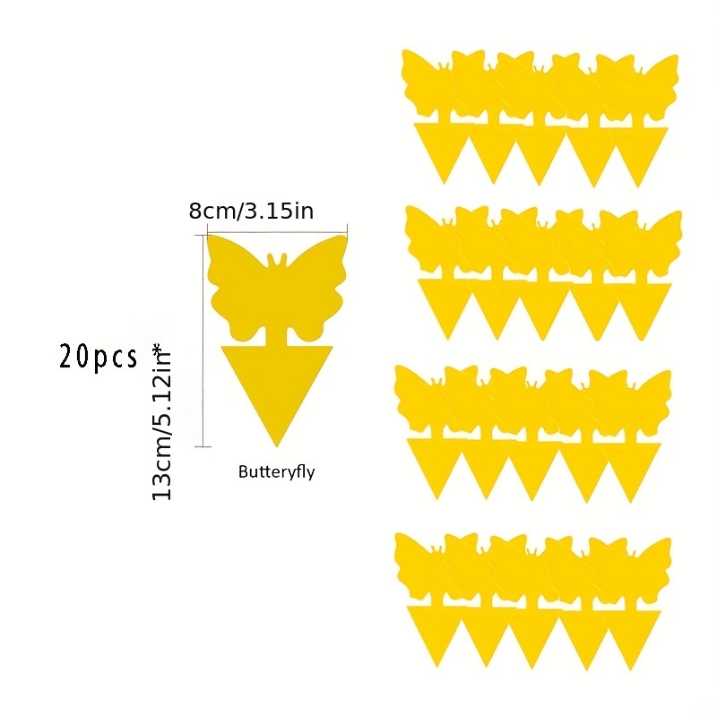 Fruit Fly Traps Fungus Gnat Traps Yellow Sticky Bug Traps Non-toxic And  Odorless For Indoor Outdoor Use Protect The Plant - Temu