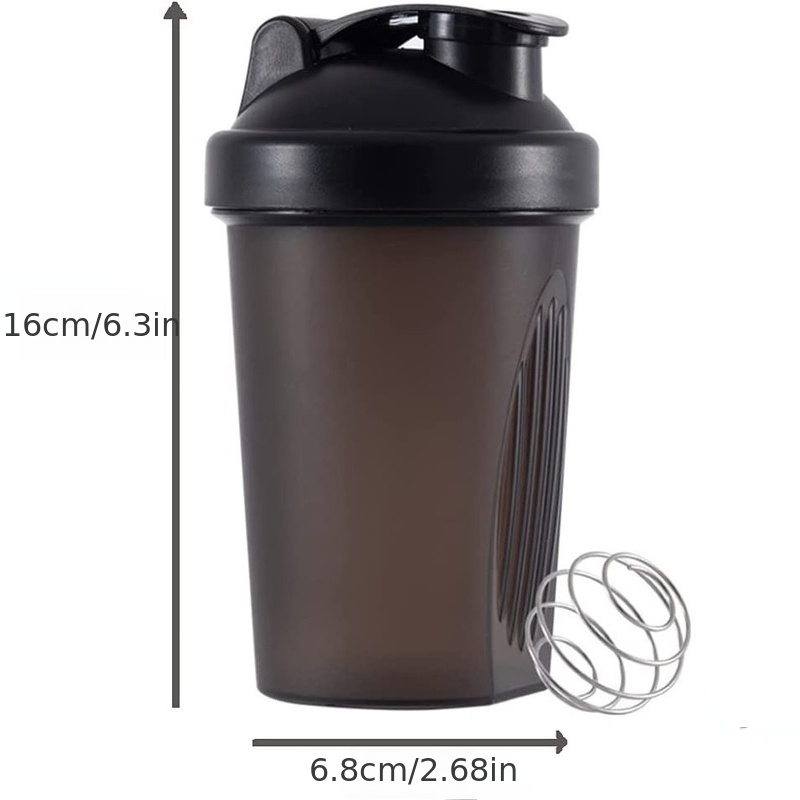 CooGoo Botella mezcladora de proteínas en polvo para antes del  entrenamiento, batidos, batidos con bola batidora sin BPA y batidora, vaso  agitador de