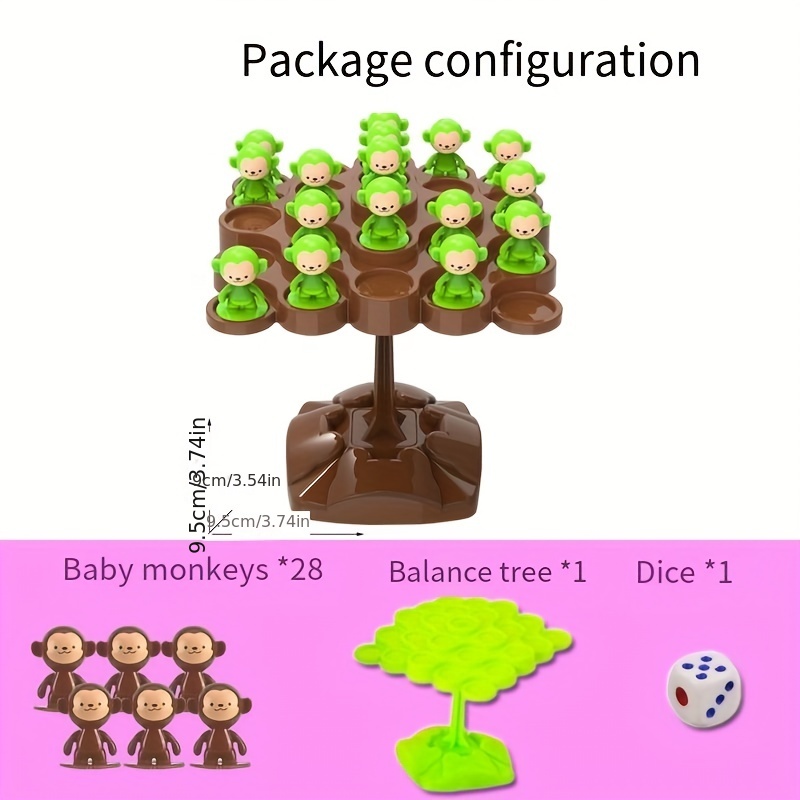 Balance Tree Toy Montessori Math Toy Panda Balance Game Balancing Board✓