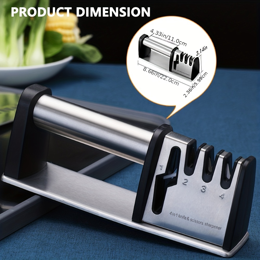 3-in-1, Portable Knife Sharpener, 3-stage Knife Sharpener, Manual Knife  Sharpener For Powerful Professional Chef Kitchen, Knife Accessories, Kitchen  Gadgets, Cheap Items - Temu