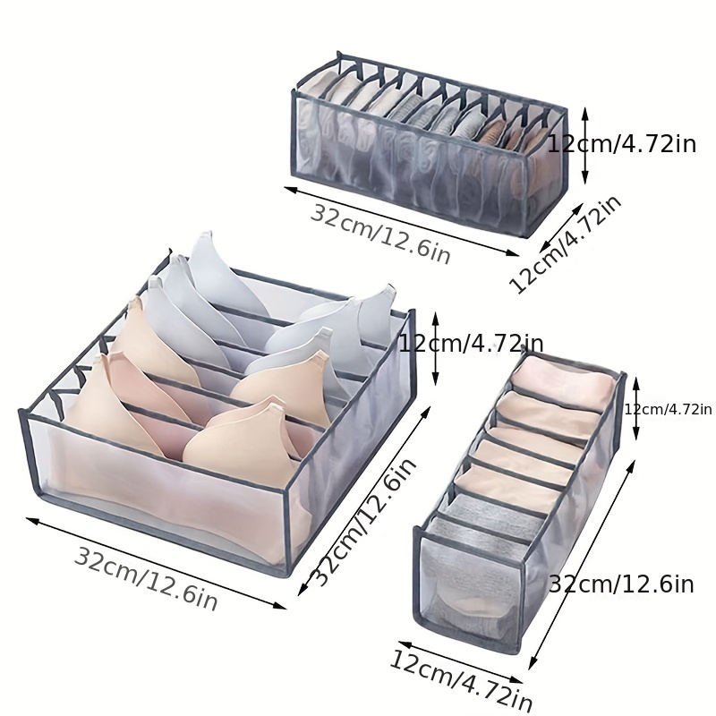 Set 3 Divisori Organizer Biancheria Intima Calzini Organizer - Temu Italy