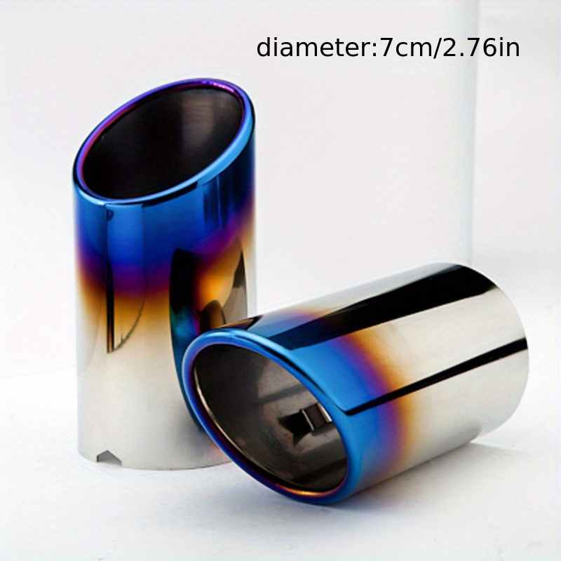 Car Styling Stainless Steel Exhaust Muffler Tip Pipe Vw - Temu