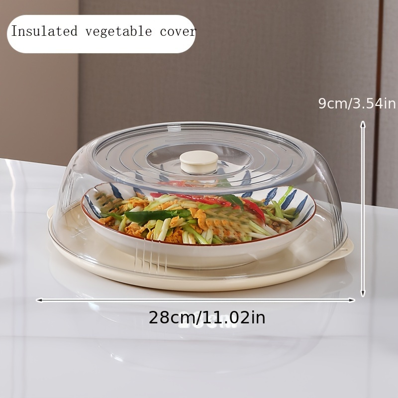 TEMU 4pcs/multifunctional Home Dining Table Food Cover Food Cover Food Cover Transparent Dust-proof Insect Food Insulation Cover