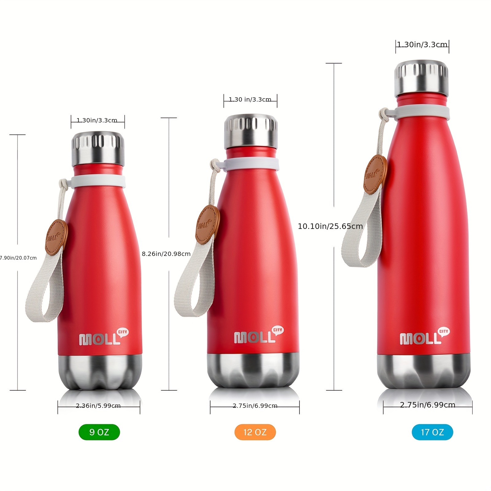 Stainless Steel Double Layer Vacuum Cup, Portable Handheld Insulated Small  Water Bottles For School Sports Travel - Temu