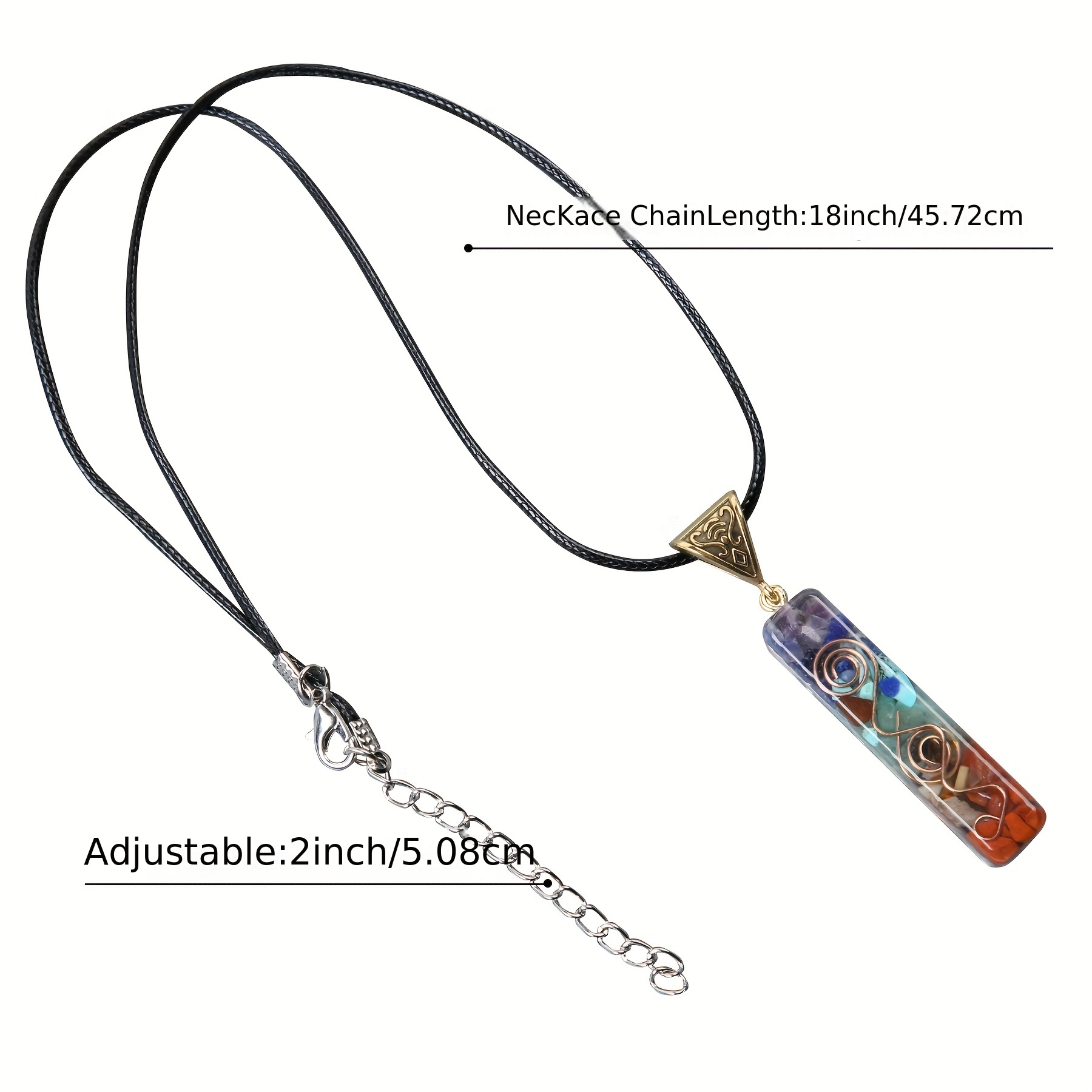 7 Chakra Healing Crystal Necklace Set, Boho Handmade Rope Cage and Hippie  Energy Pendant Real Crystal Holder Necklace Crystal and Healing Stone  Jewelry Spiritual for Women Men Kids 7Chakra