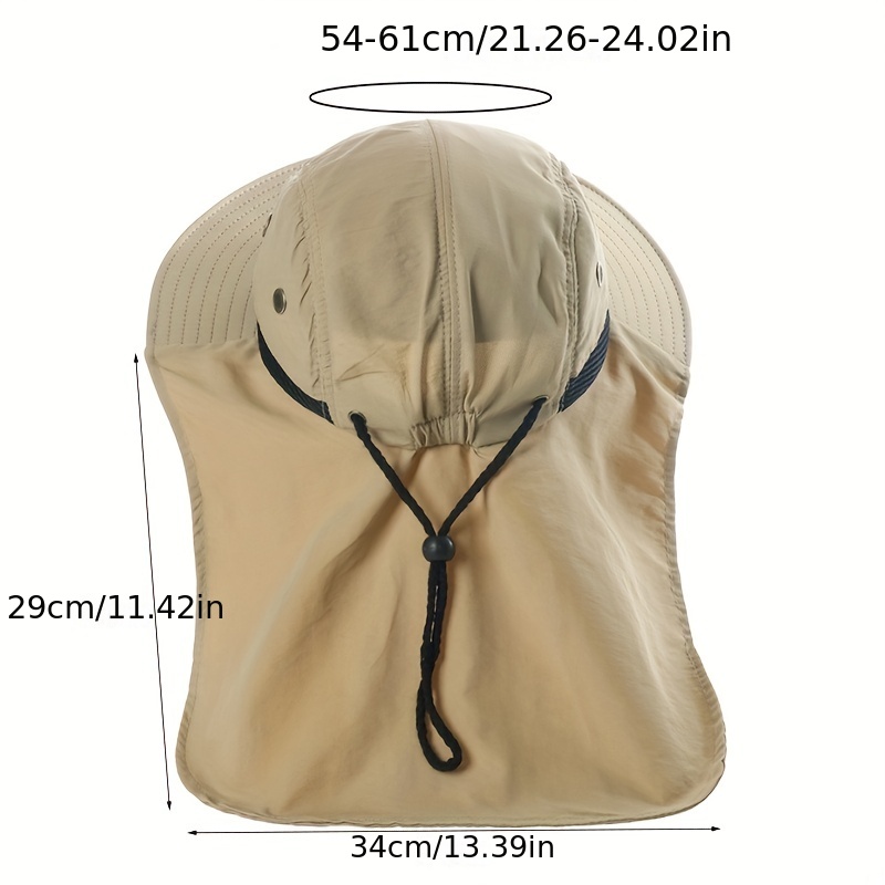 Outdoor Sun Protection Hat Neck Protector Anti Splashing Sunshade Hat Uv  Protection Fisherman Hat Shawl Outdoor Hat For Men - Jewelry & Accessories  - Temu