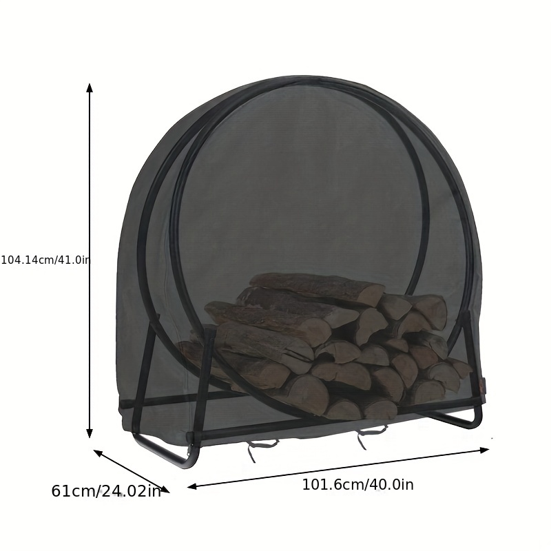 Mimigo Firewood Log Rack Cover, Extérieur imperméable à l'eau