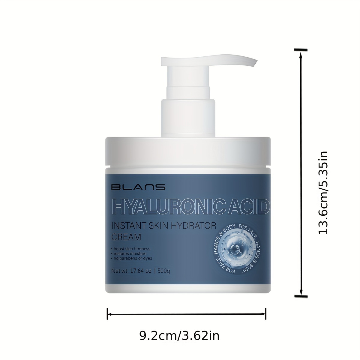 Hyaluronic Acid Body Lotion & Face Moisturizer, Large Volume