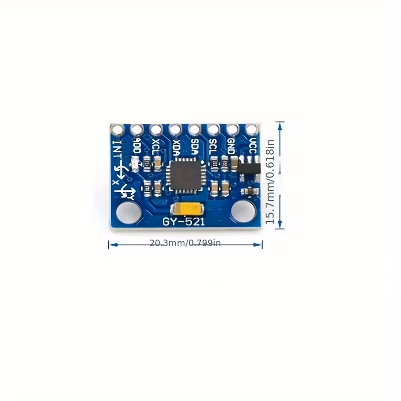 ערכת diy מודול גירוסקופ מאצלרומטר 3- gy-521 mpu6050 mpu-6050 עם מאצלרומטר 6- 6 dof, תואם לממיר ad 16-ביטי פרטי מוצר 0