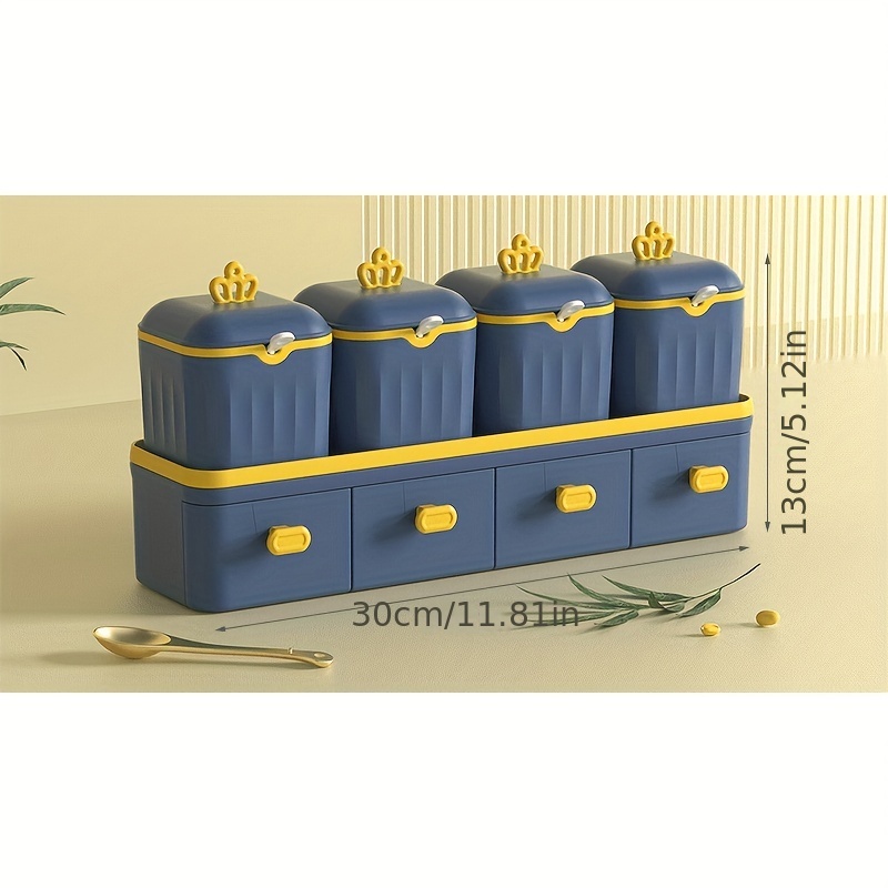 light luxury seasoning jar creative household seasoning box kitchen sealed seasoning jar set condiment household seasoning jar details 4