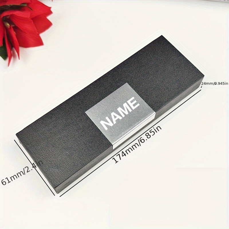 E-shop Personalisierbare High-End Business Geschenk Stiftbox Signierstift Füllfederhalter Leere Box Kostenlose Lasergravur Büro Schreibwaren