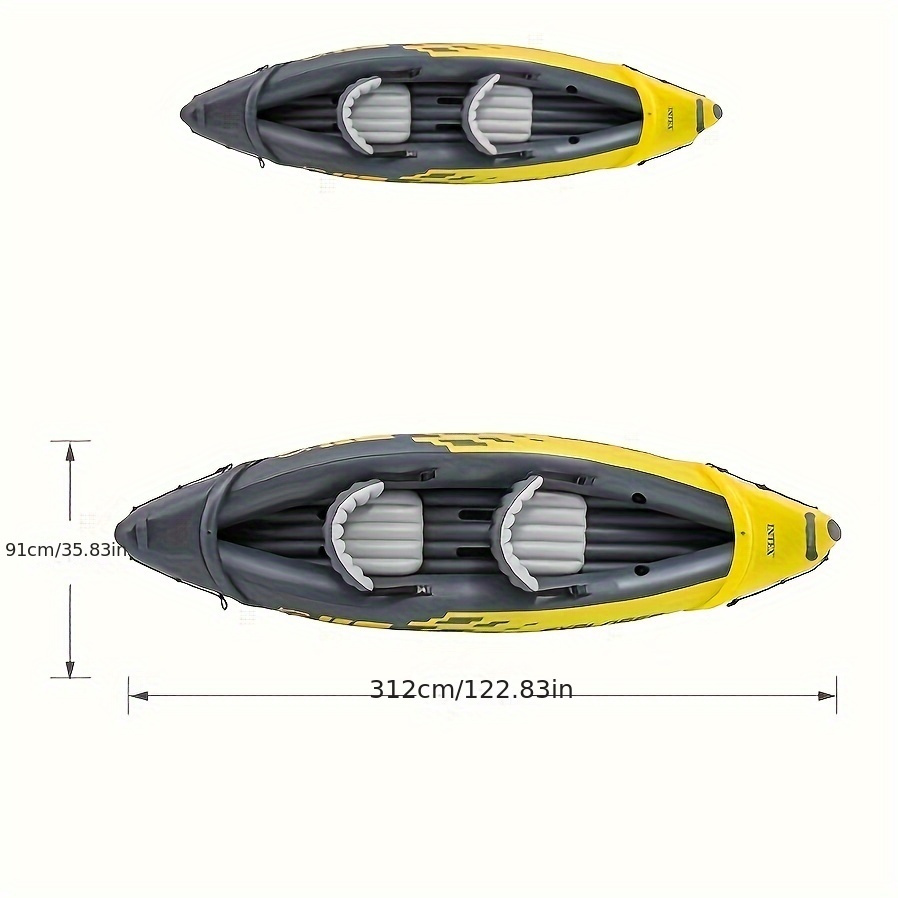 Inflatable Kayak Rubber Boat Thickened Fishing Boat Enlarged - Temu