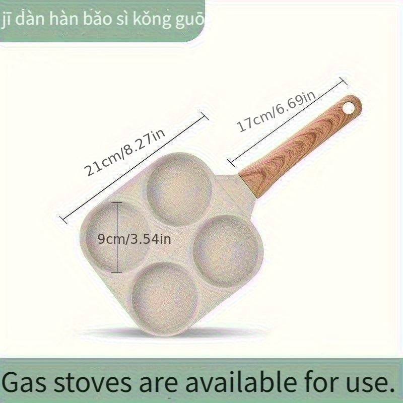 3-in-1 Granite-coated Aluminum Frying Pan With Flat Bottom & Multi-compartment Design - Dishwasher Safe, Induction Compatible For Eggs, , Steak, Breakfast & More