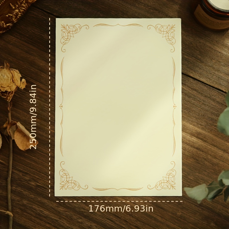 Penta Angel 32 Pcs Vintage Stationery Paper Romantic Love Letter Writing Paper Old Style Poetry Note Card Blank with 16 Cute