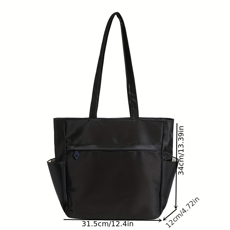 Women Black Large Tote Bag for Laptop Travel Shoulder School Tote Bag  Handbag