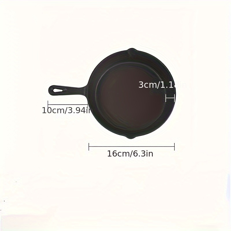 Pre seasoned Cast Iron Round Griddle Black Teardrop Handle - Temu