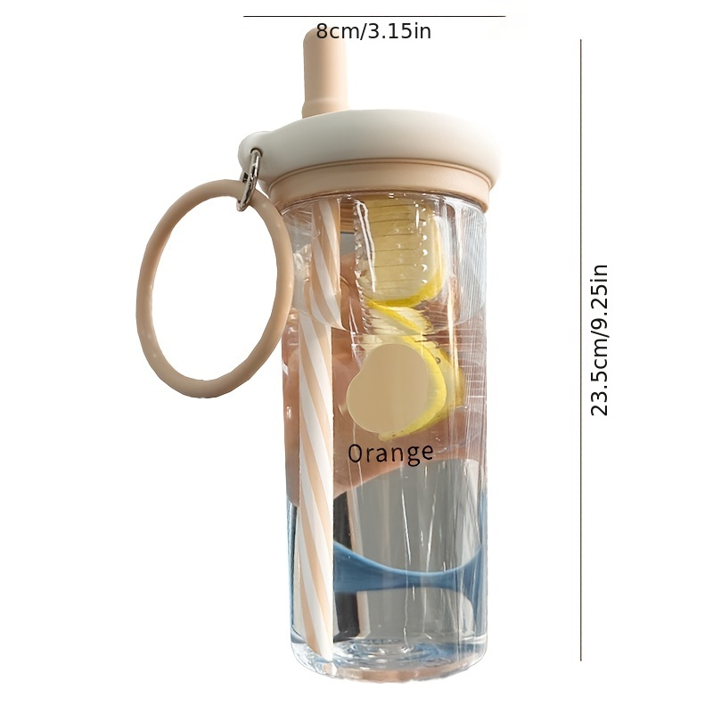 Tumbler With Straw And Infuser, Clear Plastic Water Bottle, Leak-proof  Portable Water Cups, Summer Winter Drinkware, Travel Accessories - Temu