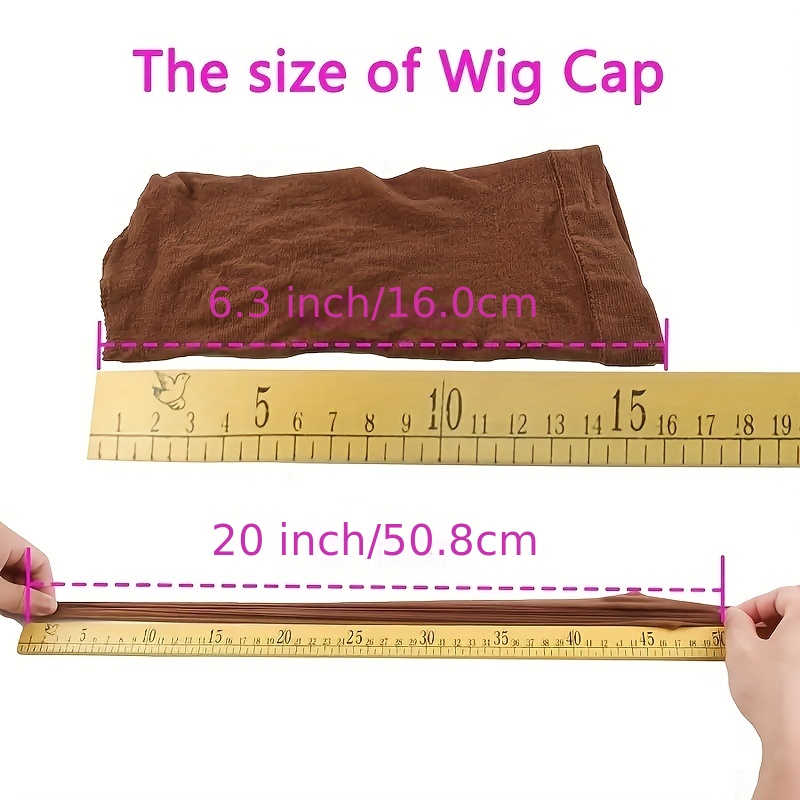 2 Pcs Wig Cap Hair Net Mesh Caps For Making Wigs Size