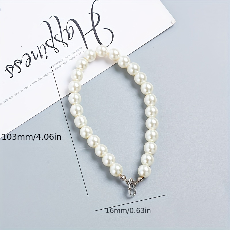 Gorgeous Imitation Pearl Mobile Phone Lashing Rope Bracelet - Perfect Gift  For Birthdays, Easter, Boys & Girlfriends! - Temu Germany
