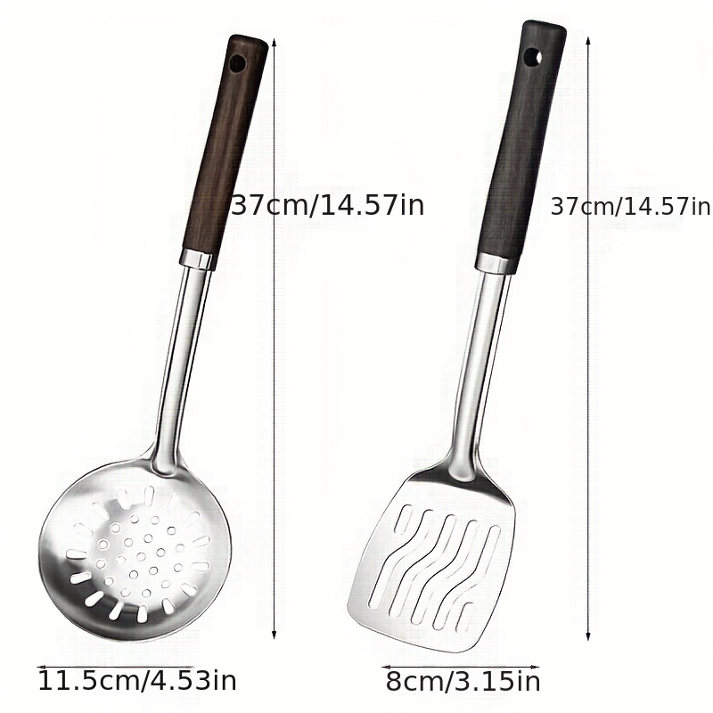 Stainless Steel Pot Shovel Set Kitchen Home Fried Shovel Food Grade Kitchen  Utensils Full Set Soup Spoon Leak Spoon Shovel Spoon Tool J9195 - Temu