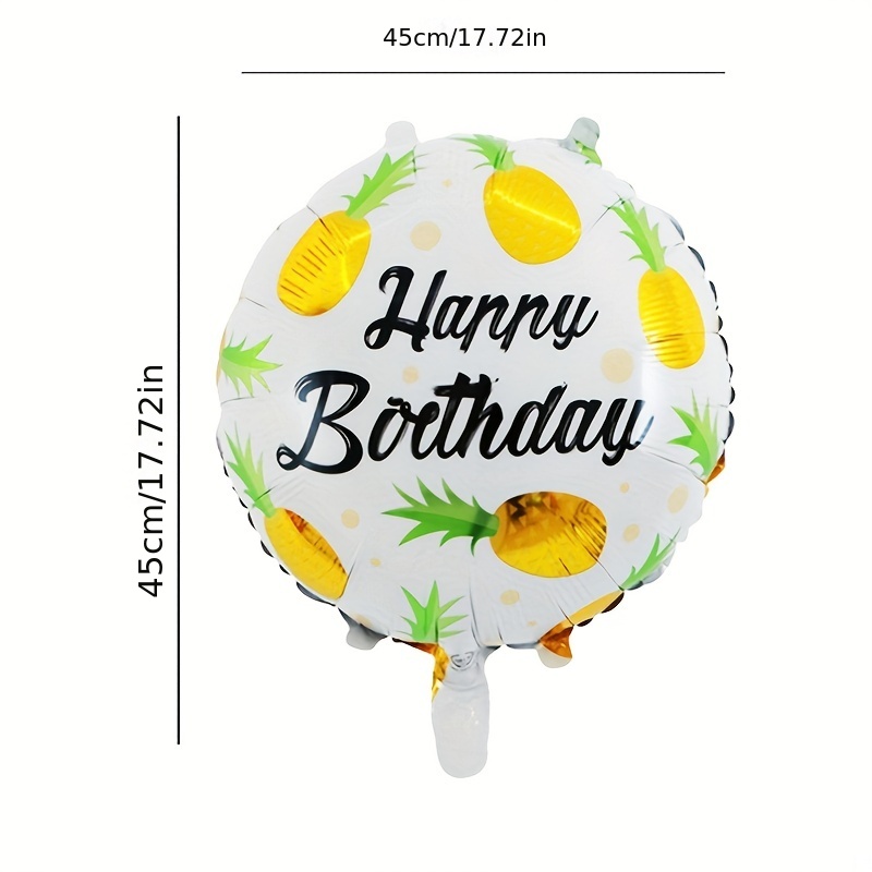 Grossiste Ballon Foil 45cm Joyeux Anniversaire Tropical